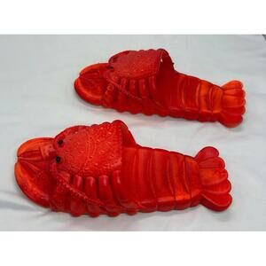 Lobster Flip Flops,Lobster Slipper,Lobster Slide,Lobster Pool Beach Shower Shoes